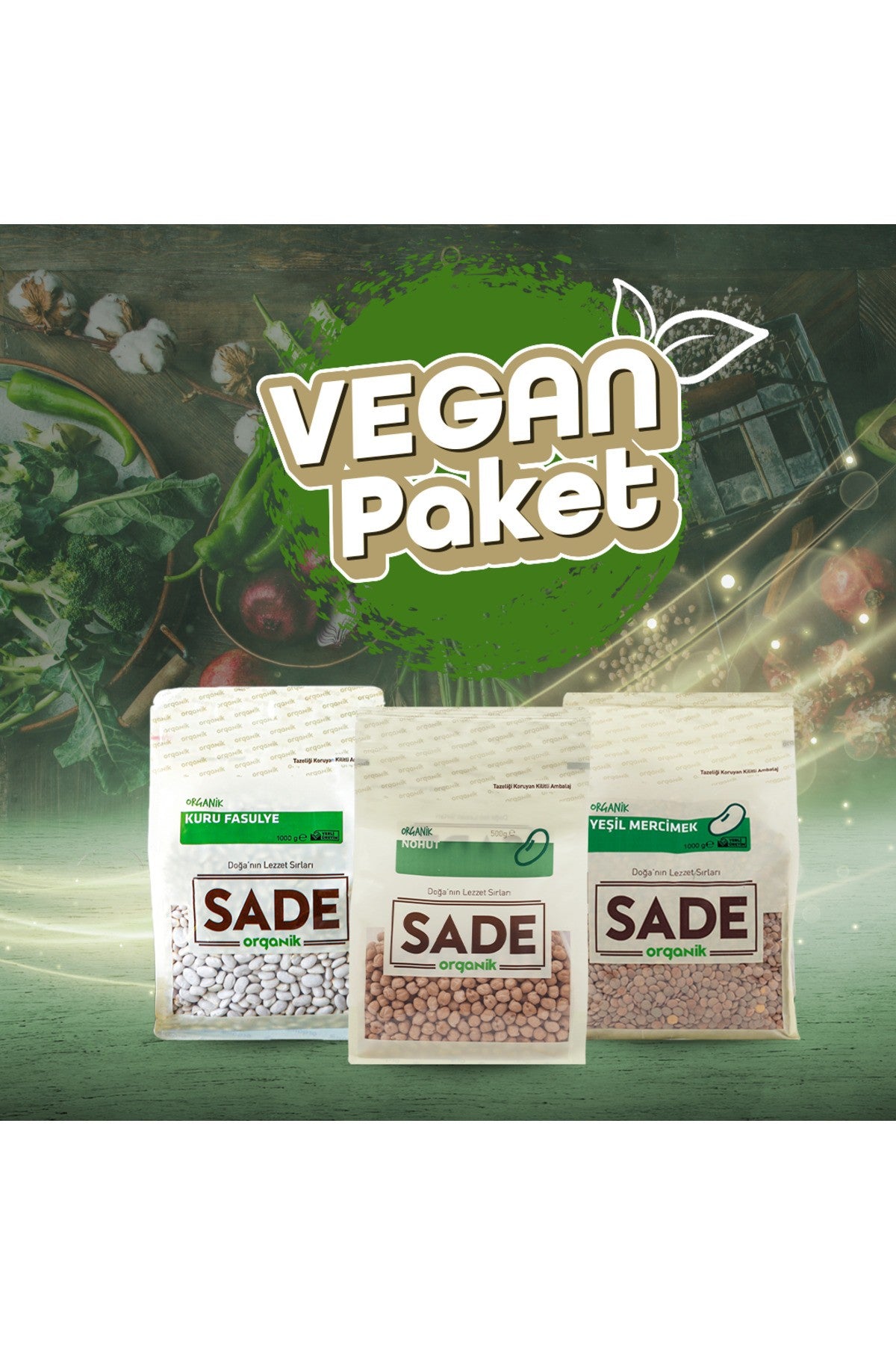SADE ORGANİK NOHUT 1000 GR