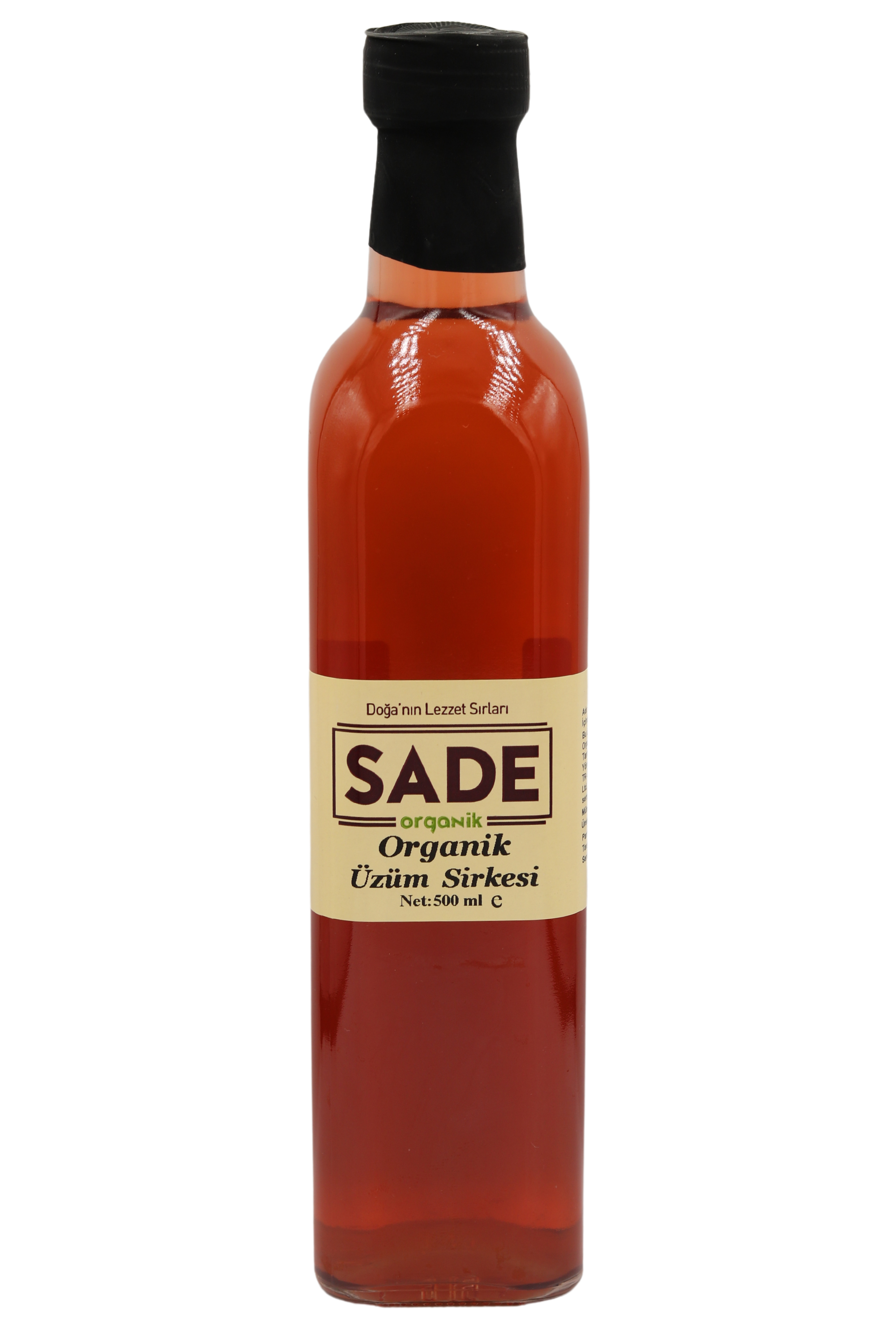 Sade Organik Üzüm Sirkesi - 500 ml