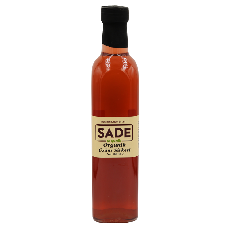 Sade Organik Üzüm Sirkesi - 500 ml