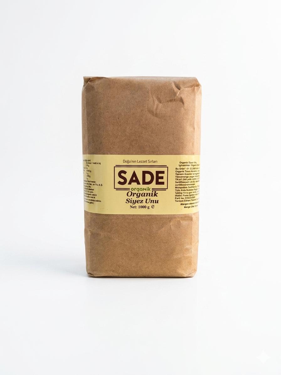 SADE ORGANİK SİYEZ BUĞDAY UNU 1000 GR