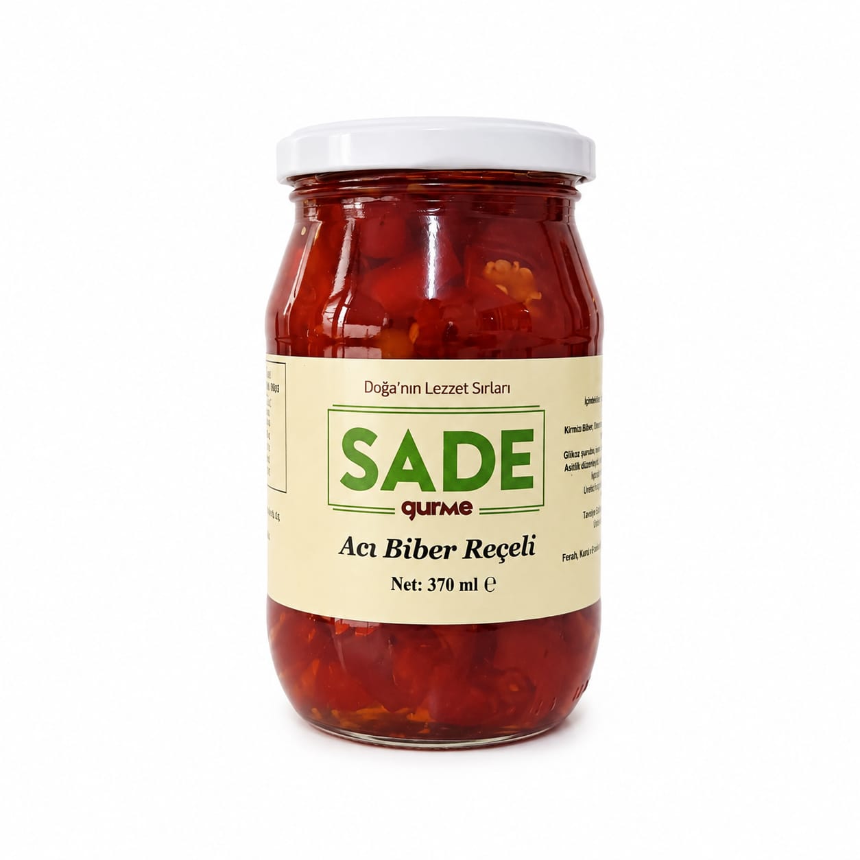 Sade Gurme Acı Biber Reçeli 370 ml