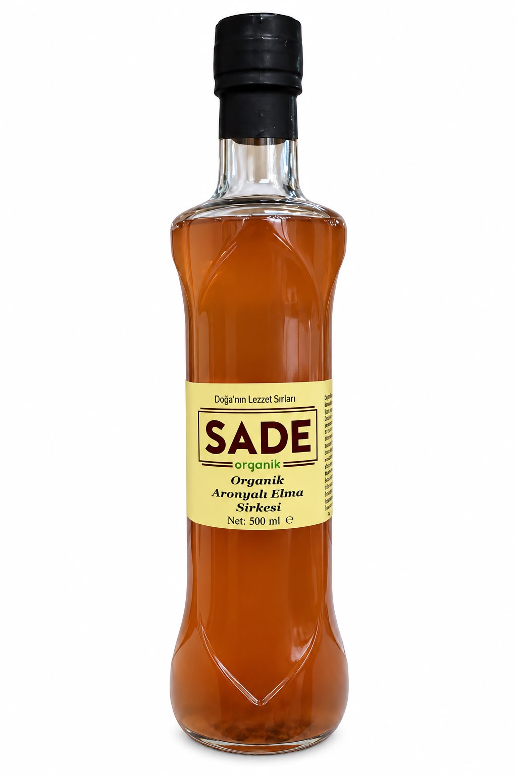 Sade Organik Aronyalı Elma Sirkesi 500 ml