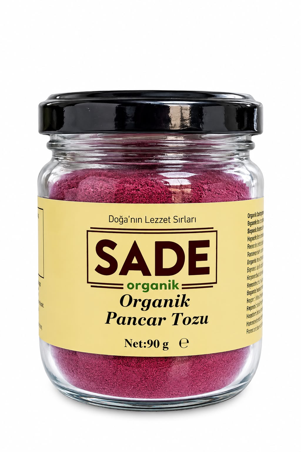 Sade Organik Pancar Tozu 90 gr