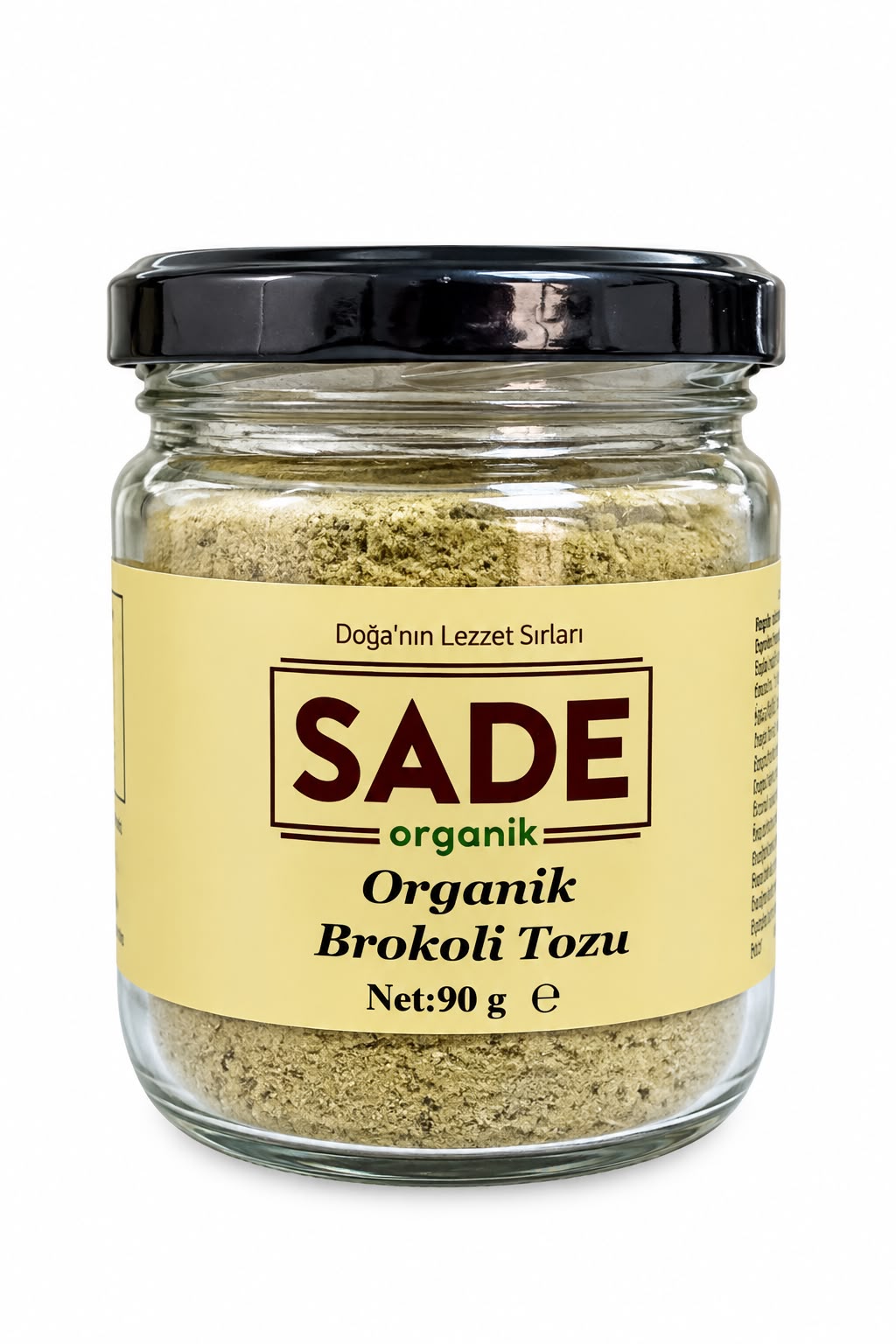 Sade Organik Brokoli Tozu 90 gr
